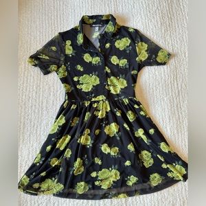 Urban Outfitters yellow flower print dress - only worn once